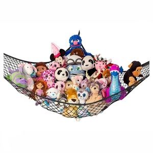 Black Plushie Hanging Hammock Net